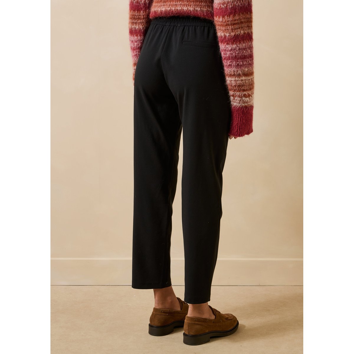 Pantalon coupe carotte noir, LA FEE MARABOUTEE