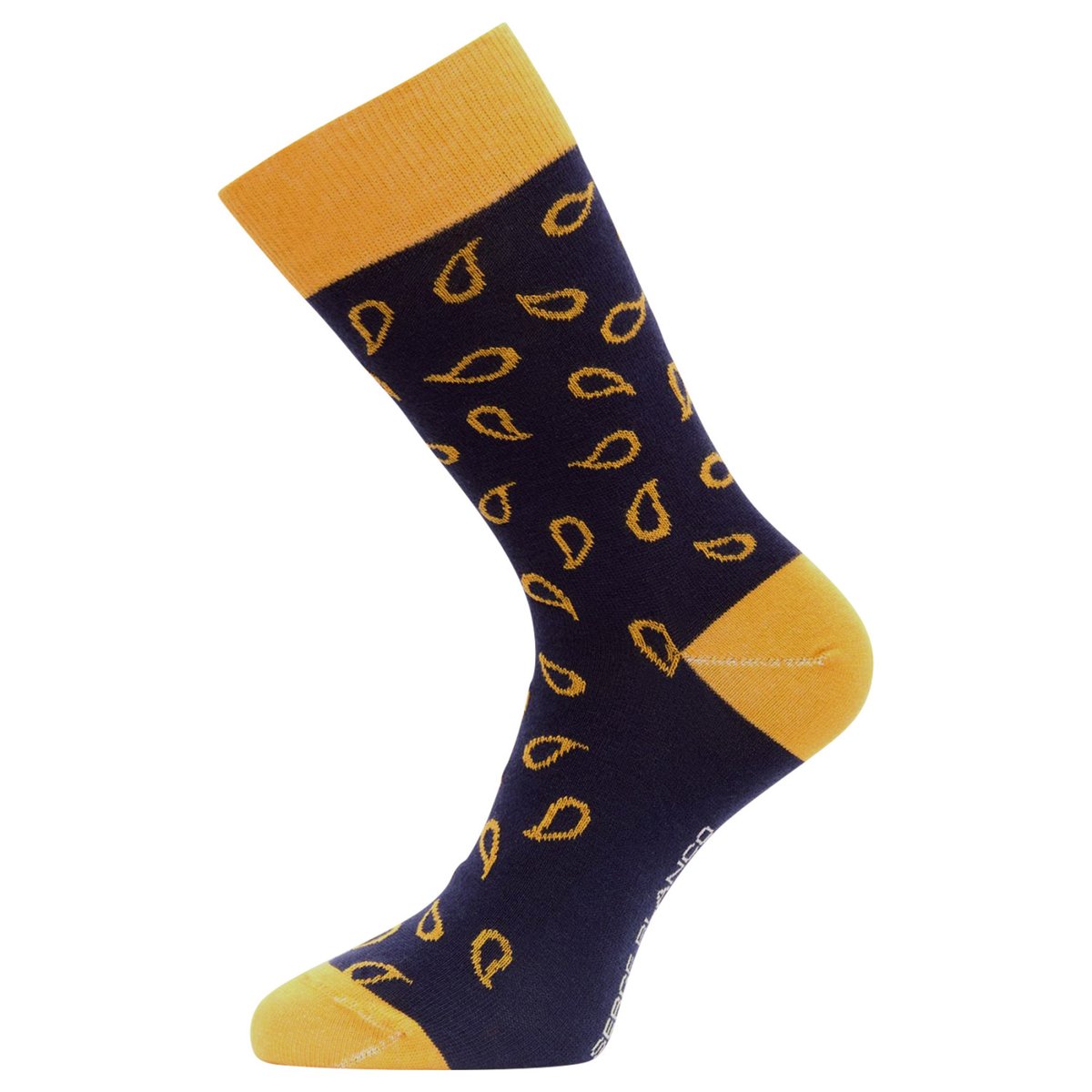 Lot De 9 Chaussettes Coton Peigné jaune/bleu/noir/bleu, SERGE BLANCO