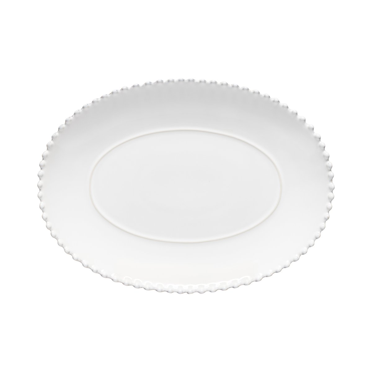 Plat Ovale Petit Pearl blanc, COSTA NOVA