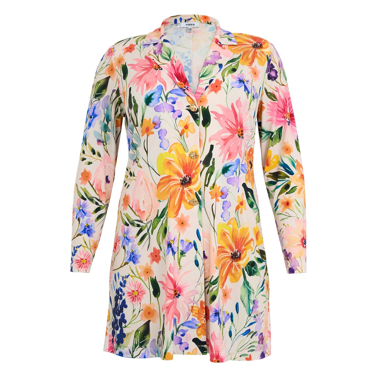 Blazer imprimée multi, YOEK