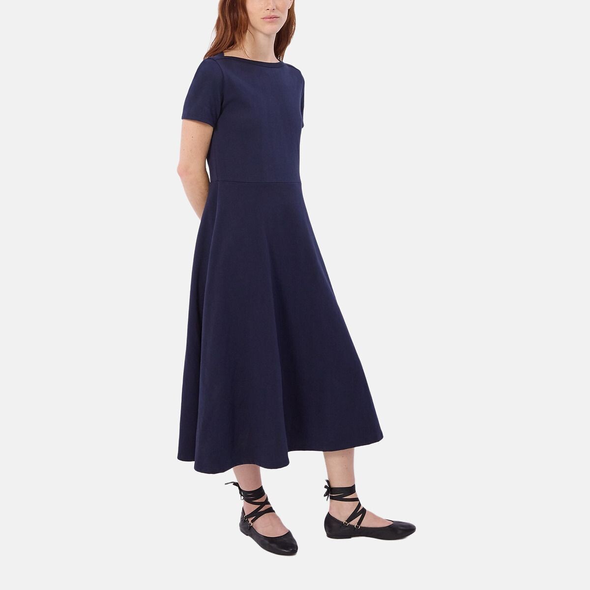 Robe longue evasée marine, PETIT BATEAU