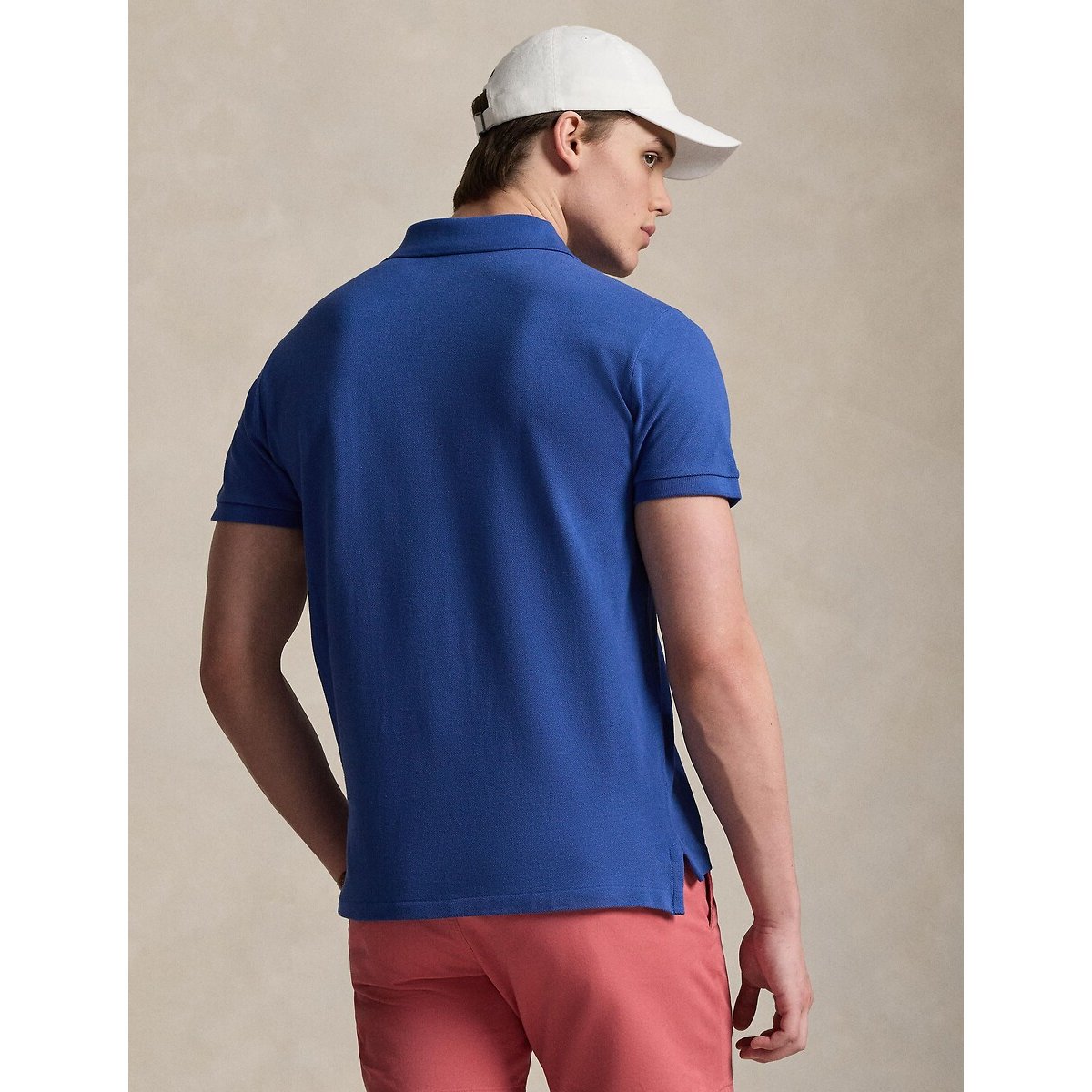 Polo iconica in piqué di cotone blu azzurro, POLO RALPH LAUREN
