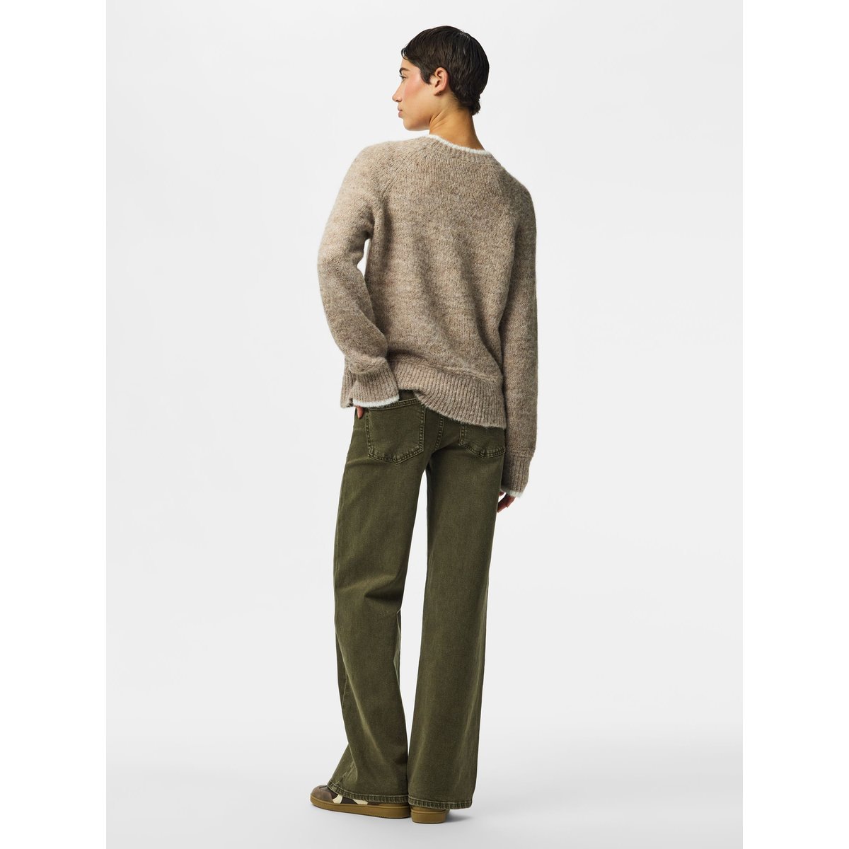 Pullover greige, PIECES