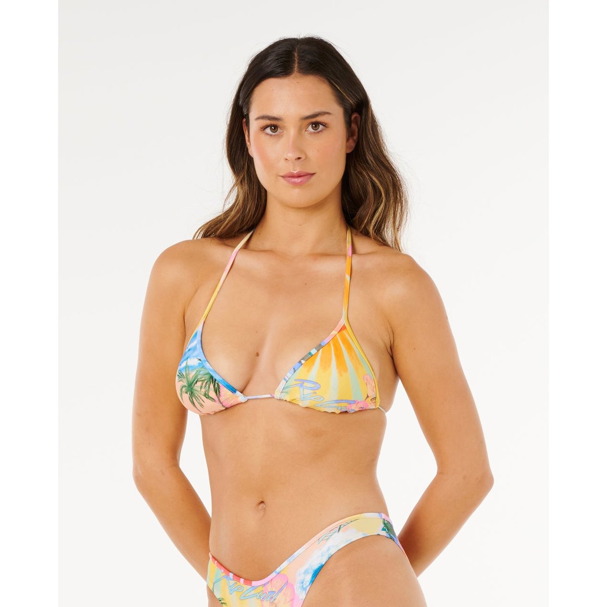 Haut de maillot de bain triangle coulissant Hotel Malibu multiple, RIP CURL