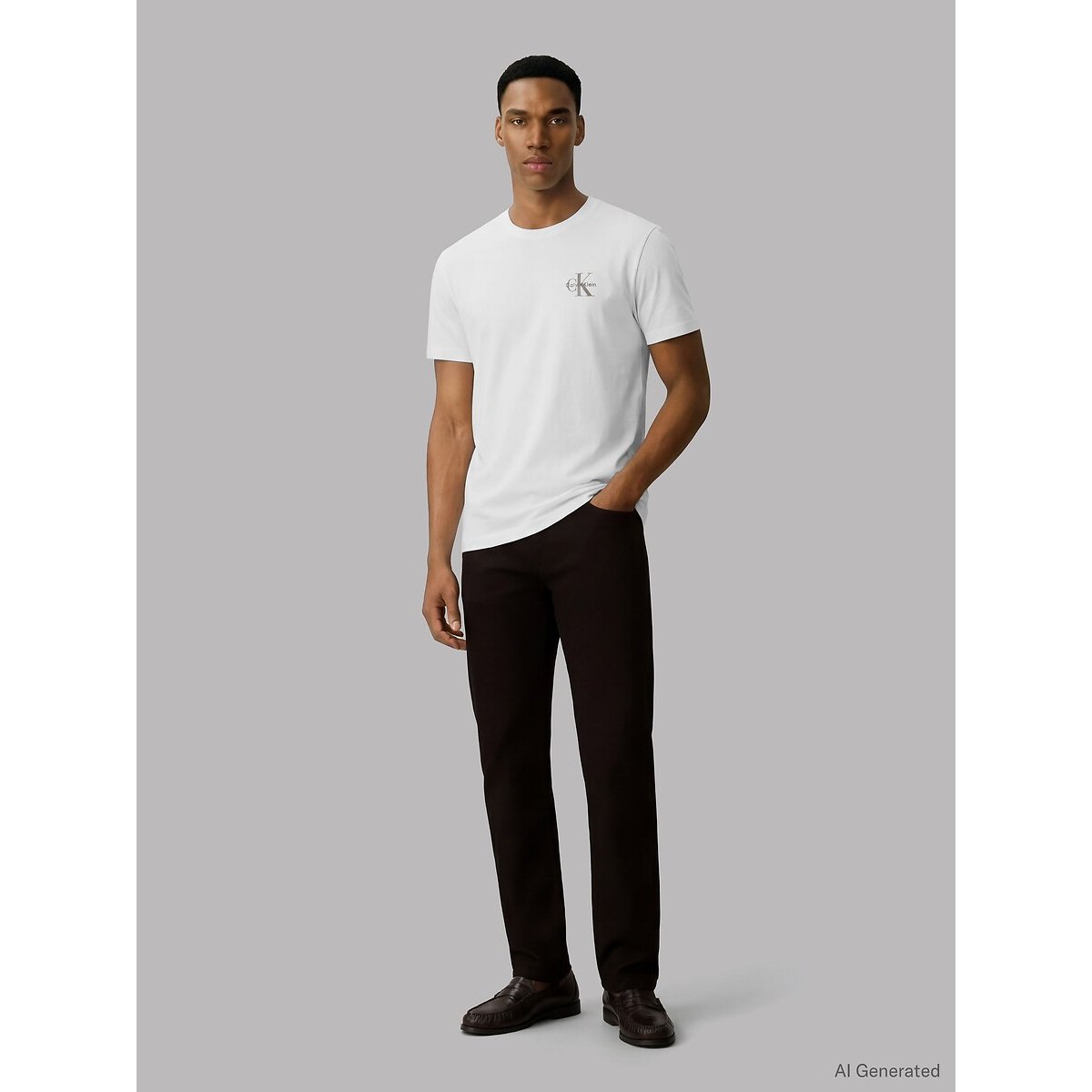 Pack of 2 Short Sleeve Logo T-Shirts beige/white, CALVIN KLEIN JEANS