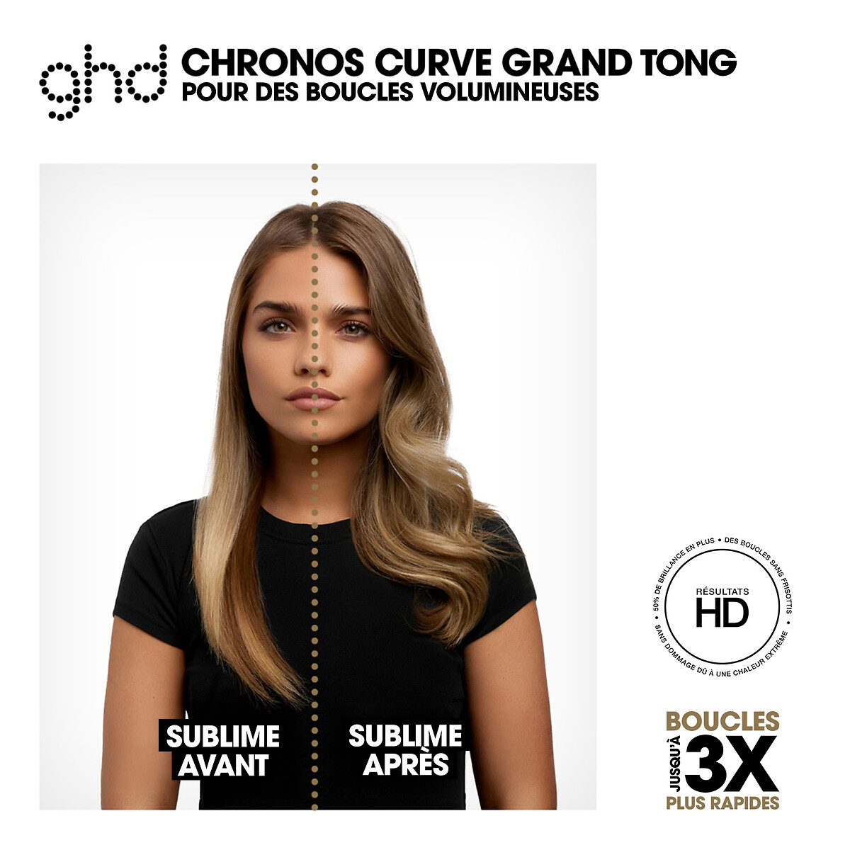 Boucleur Chronos Curve Grand Tong noir, GHD