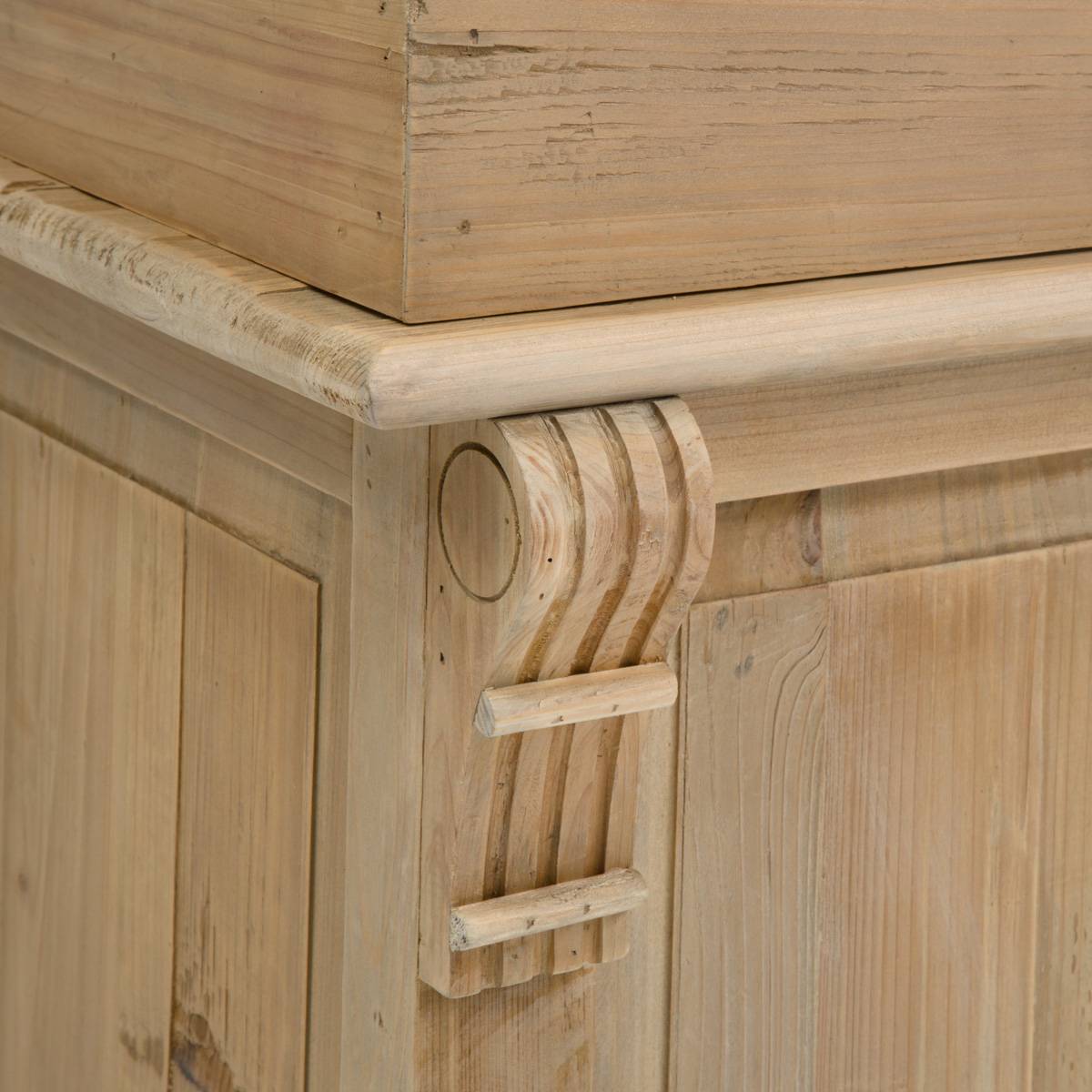 Meuble bar en bois recyclé 120cm  GARANCE bois clair, MADE IN MEUBLES 