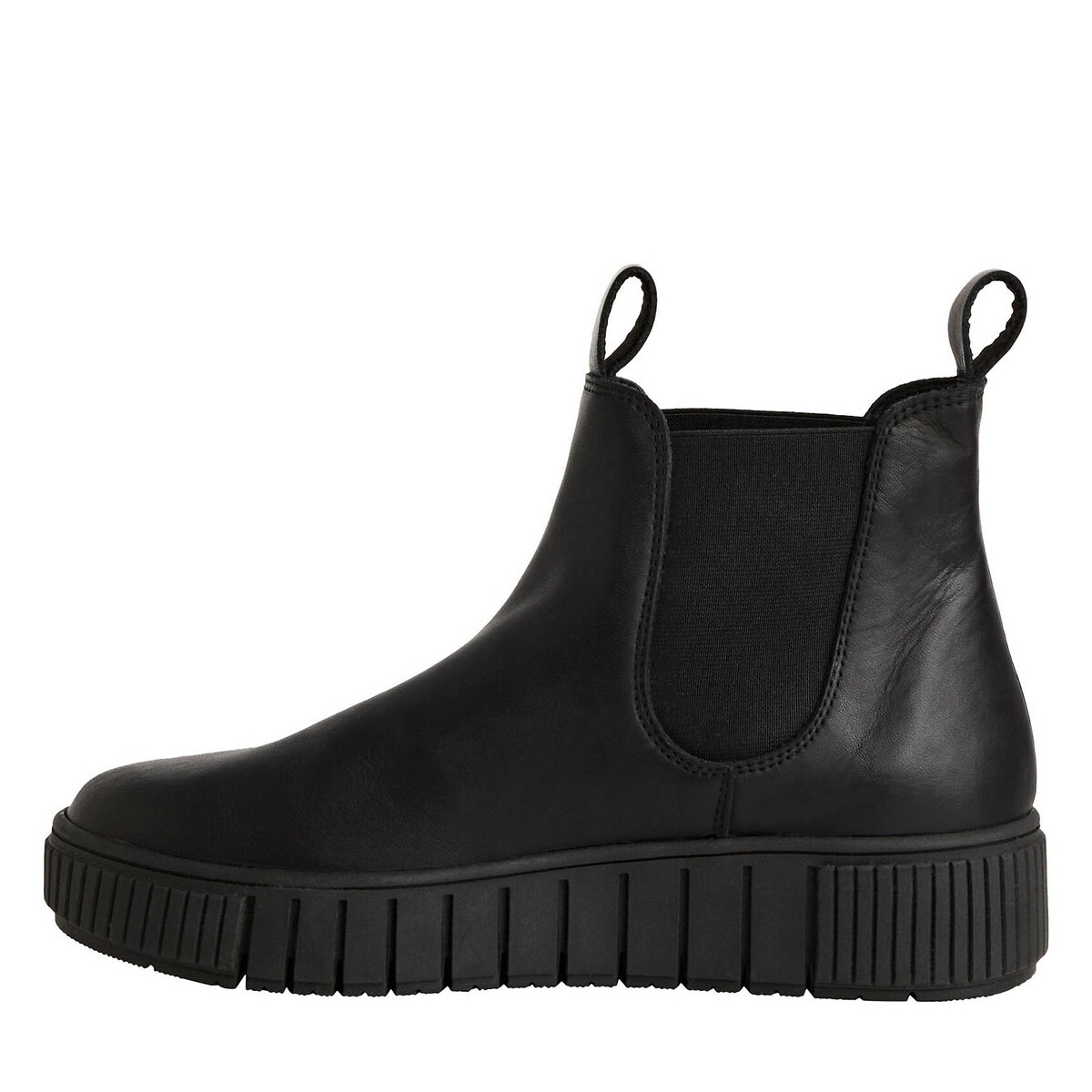 Boots en cuir noir, TAMARIS
