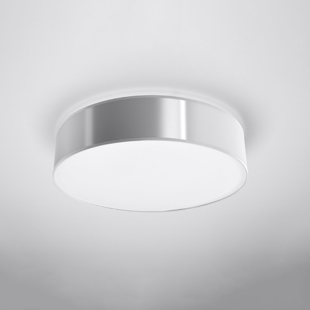 Plafonnier PVC Gris E27 4 Arena gris, EDEN