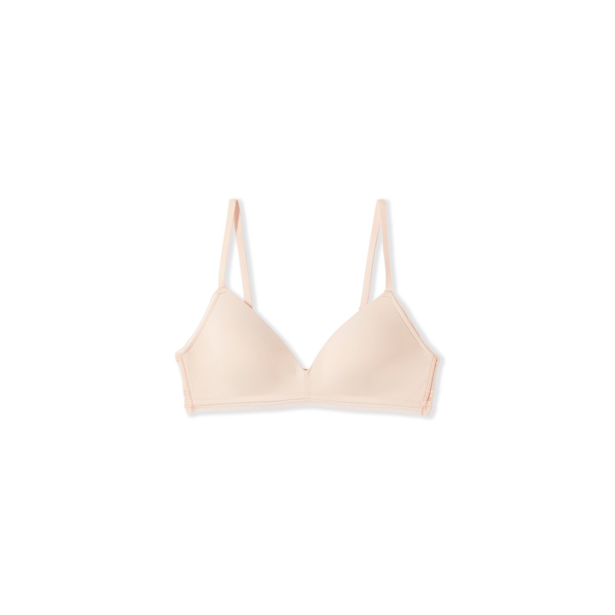 Soutien-gorge triangle sans armatures avec détails en dentelle PURE DREAM rose poudre, ETAM