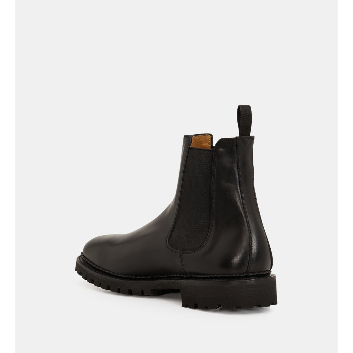 Boots chelsea sentier cuir lisse goodyear noir, COMPTOIR GL