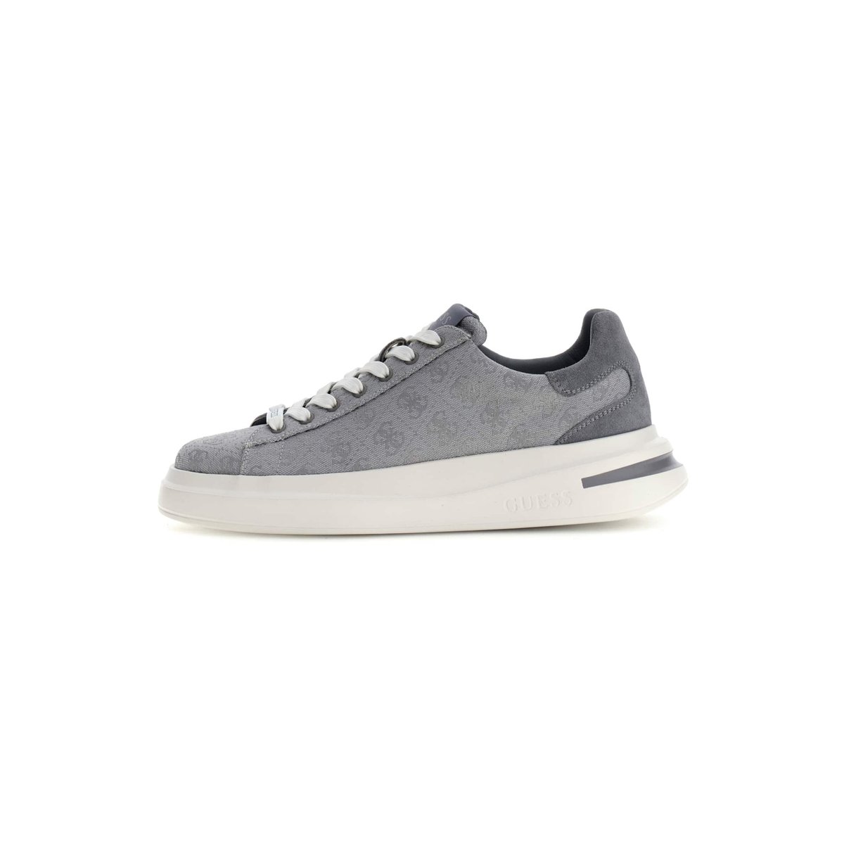 Baskets Logo Elba gris, GUESS