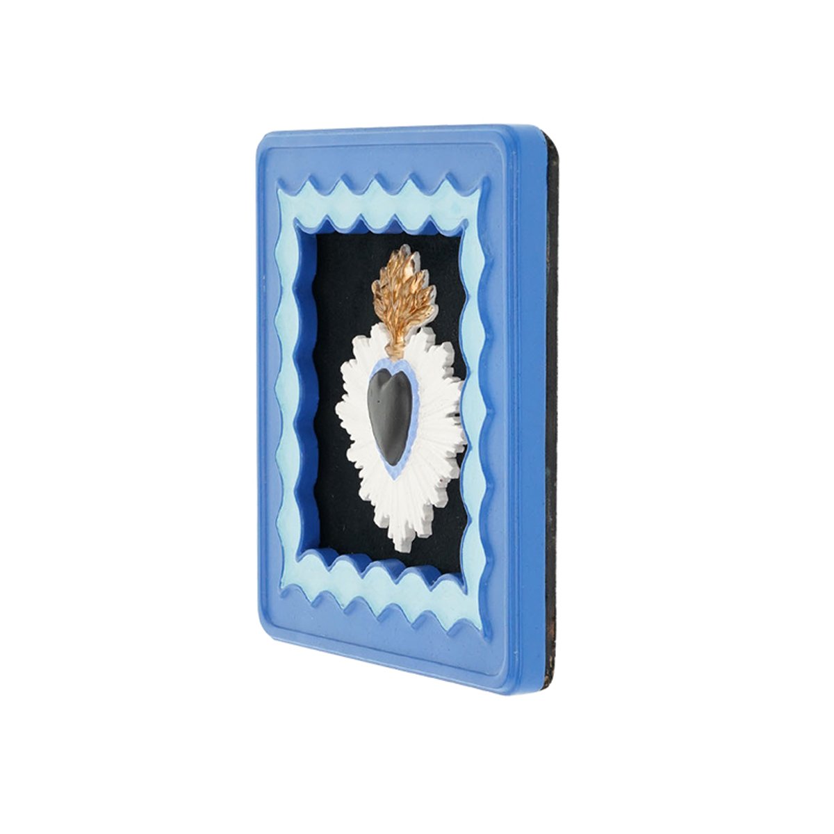Déco murale ex-voto 14.3cm bleu, EMDE