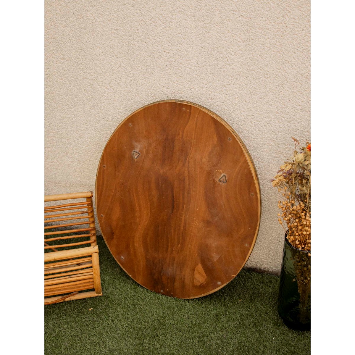 Miroir ovale vintage au charme authentique Georges N°1260 - Bon état doré, DEBONGOUT