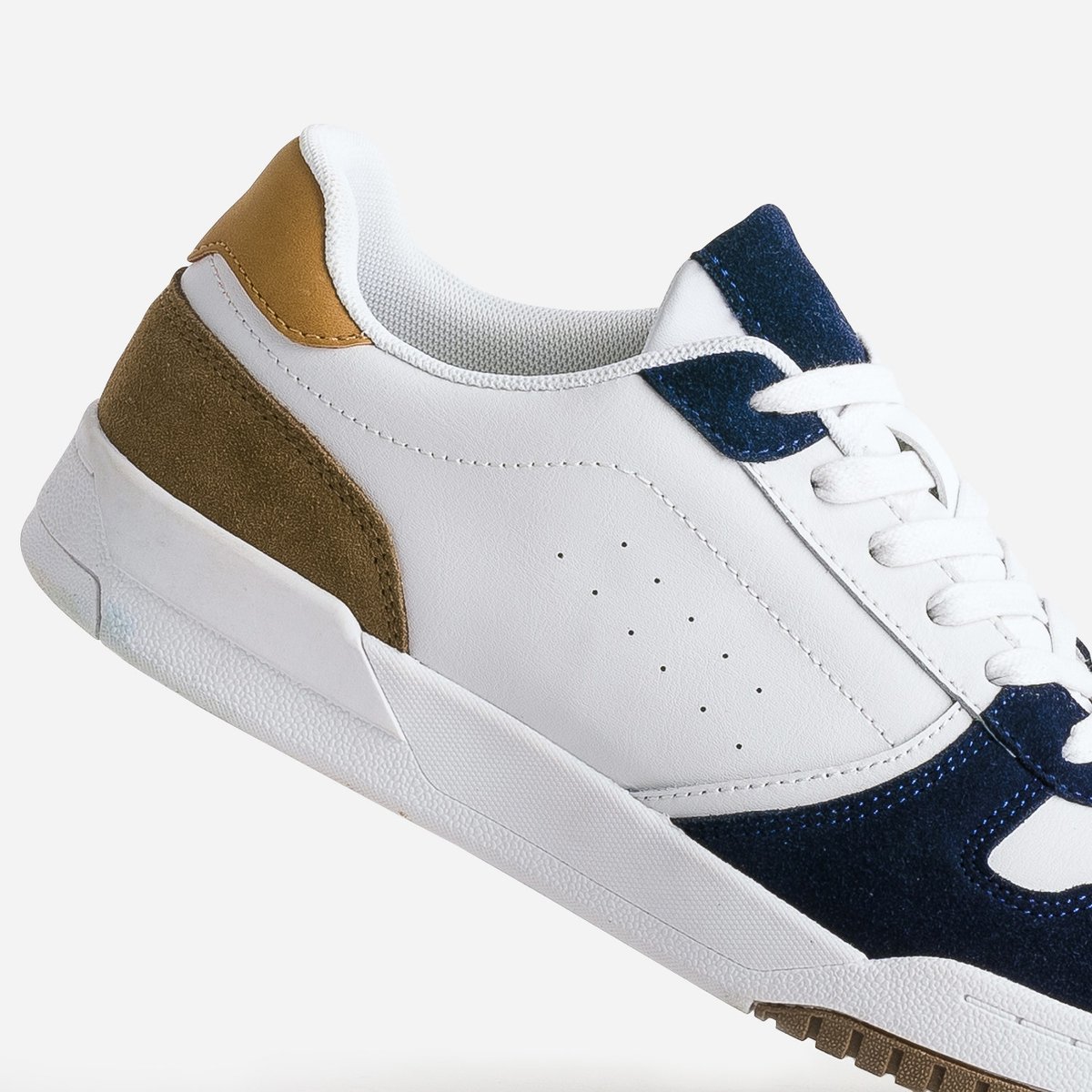 Basket en cuir DANILO blanc, ERAM