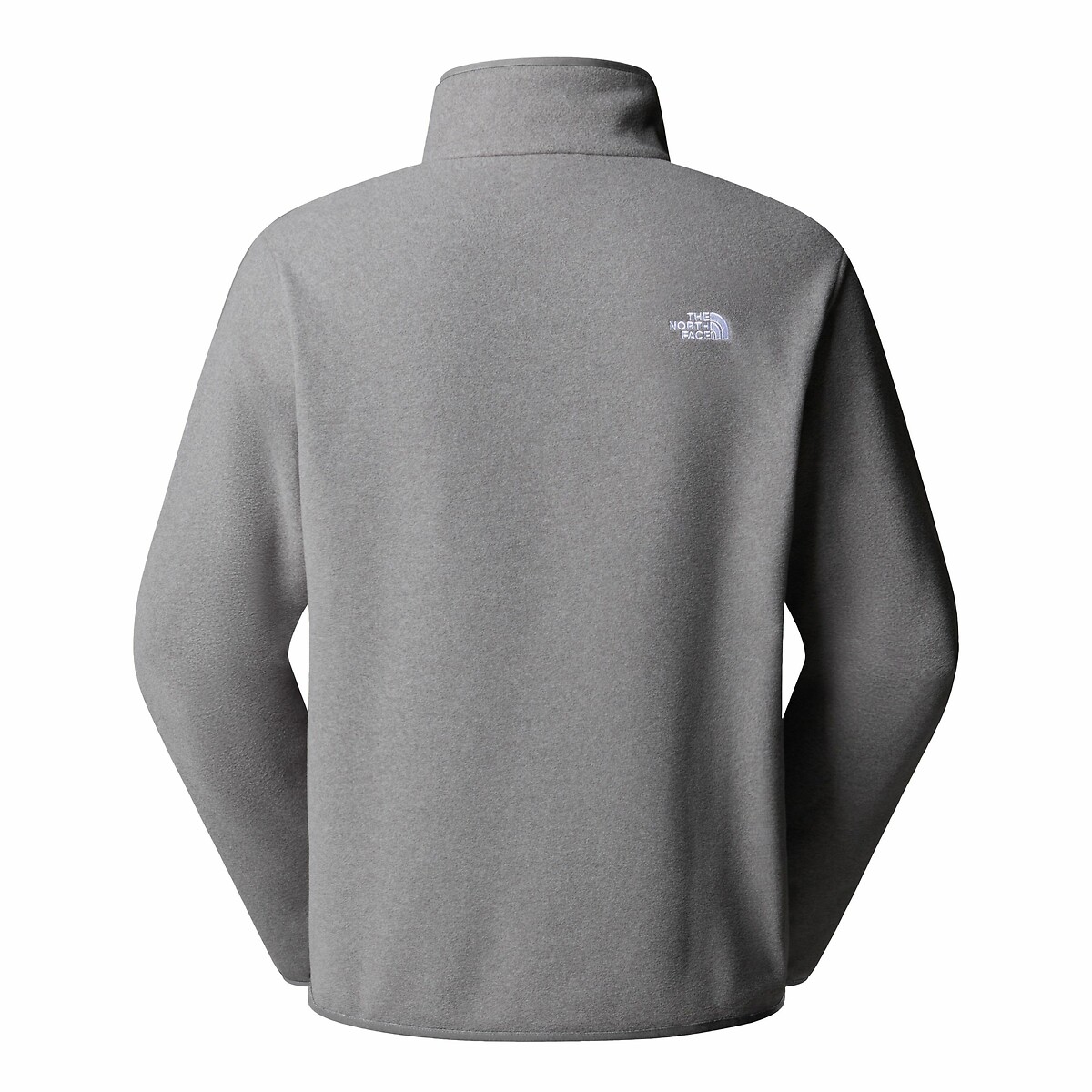 Sweat polaire demi zippé col montant logo gris, THE NORTH FACE