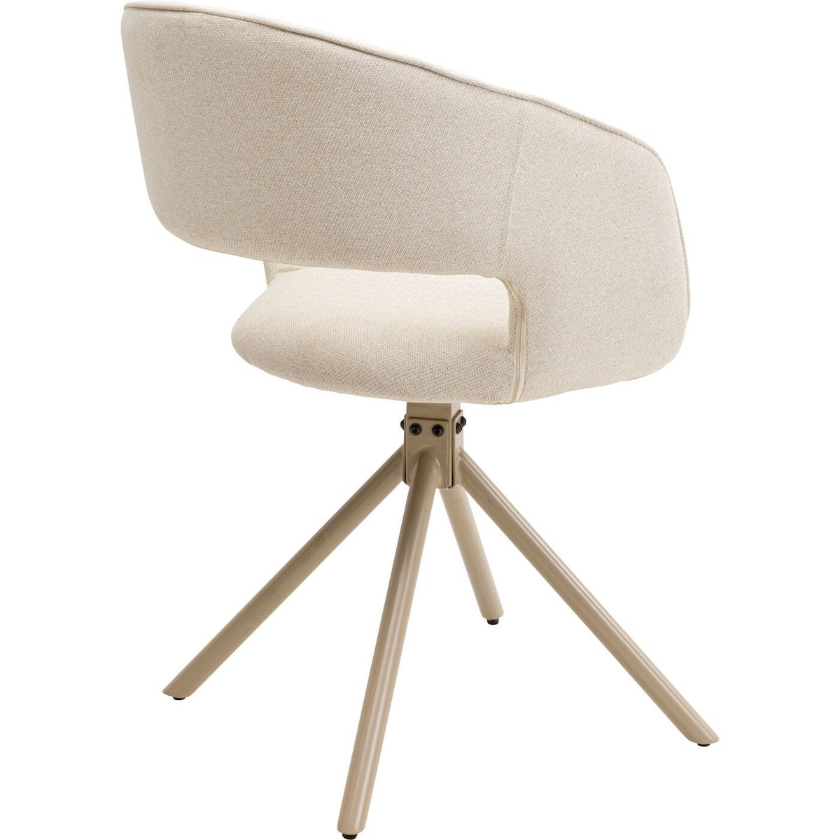 Chaise avec accoudoirs pivotante, GINA beige, KARE DESIGN