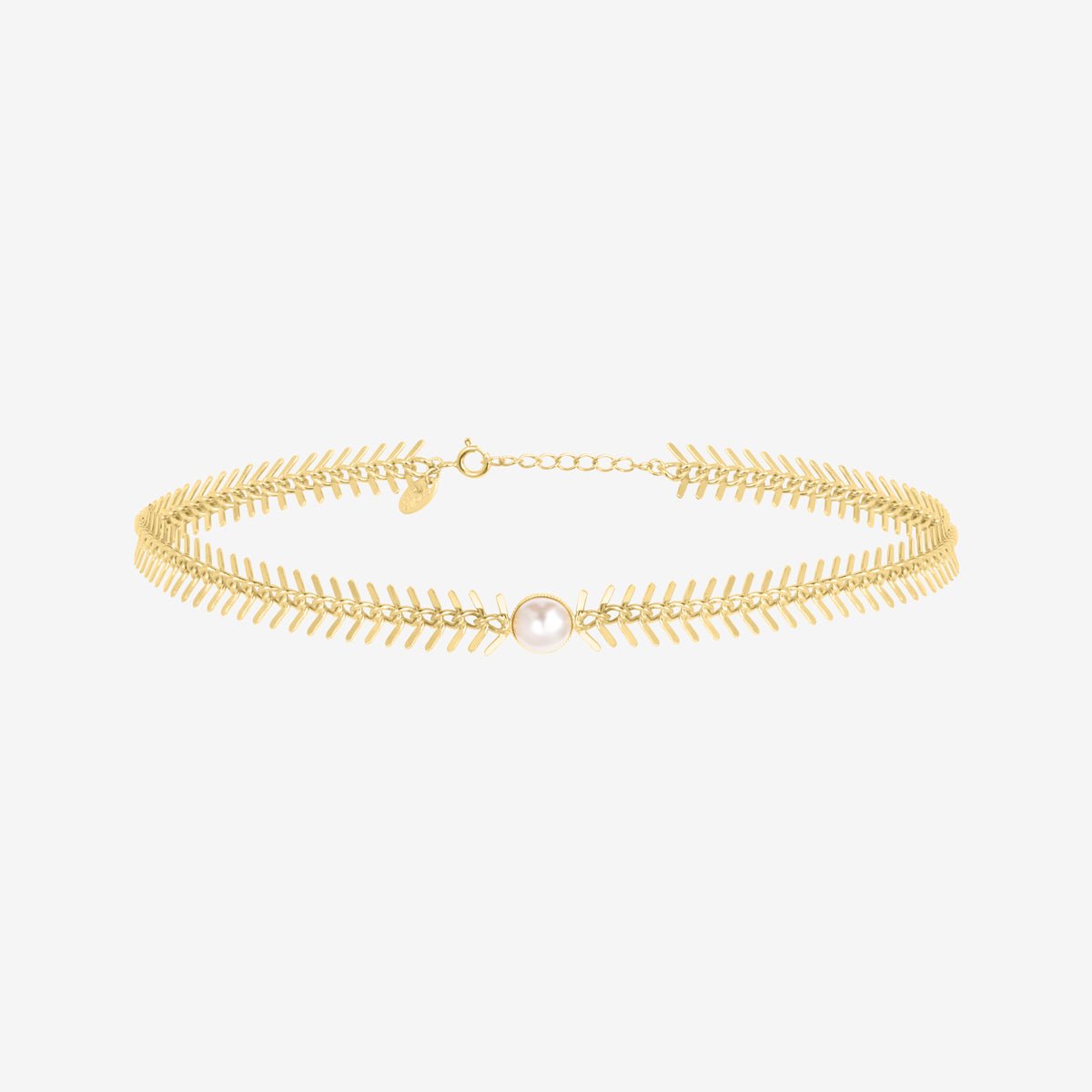 Collier doré - kylie blanc, CAROLINE NAJMAN