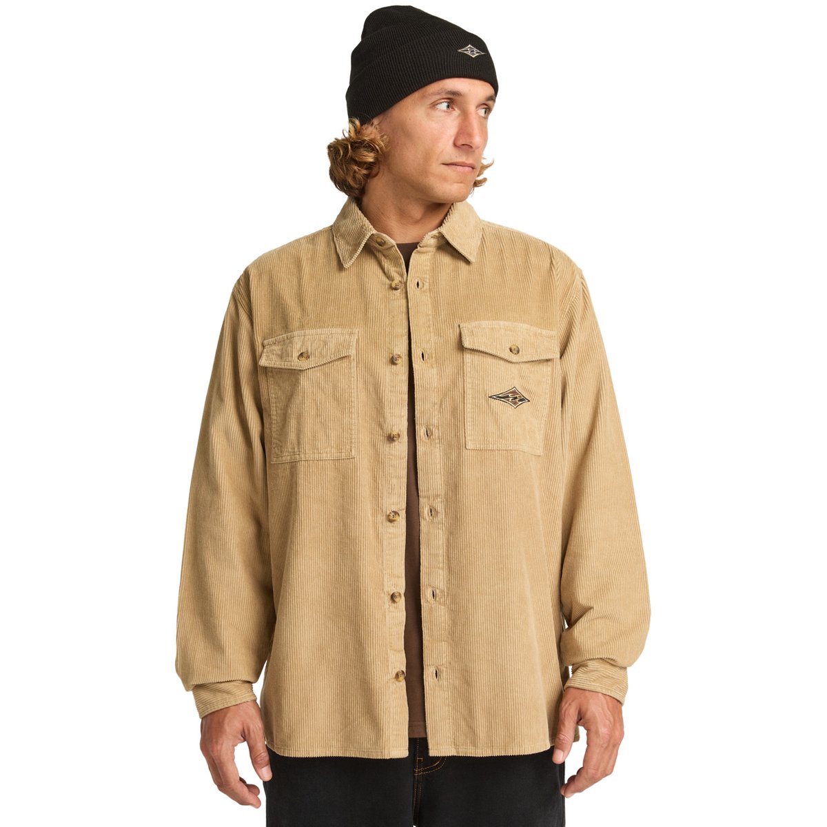 Chemise manches longues BONG DAYS beige khaki, BILLABONG