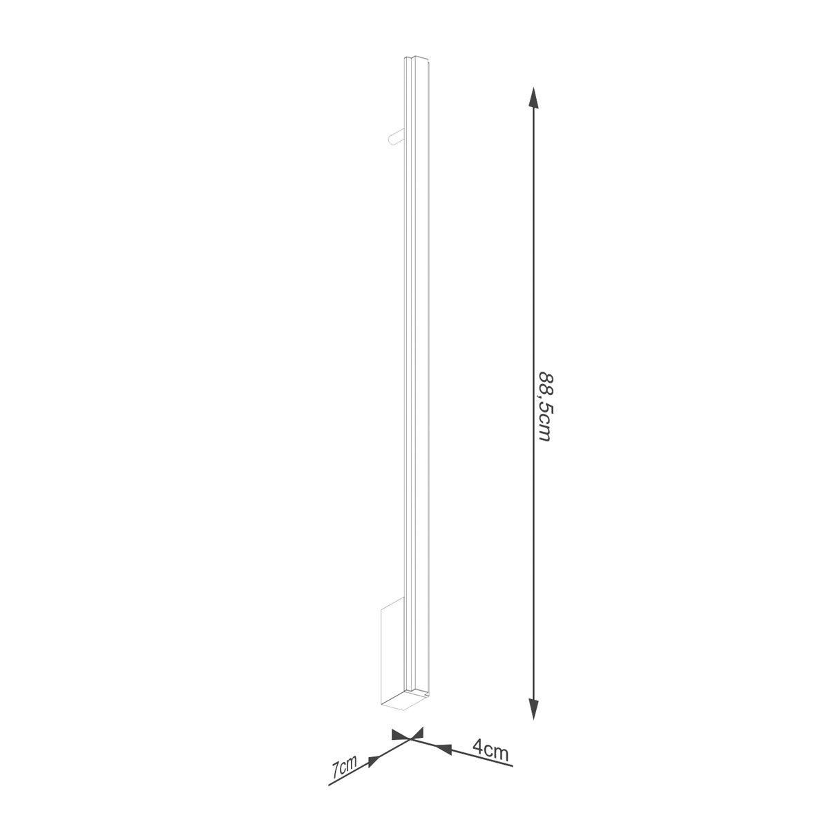 Applique murale Aluminium Doré LED 1 Lagom doré, EDEN