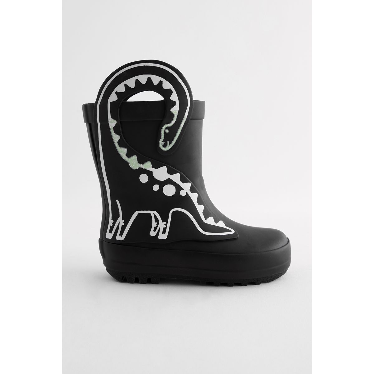Bottes avec anses à enfiler dinosaure noir à couleurs changeantes, NEXT