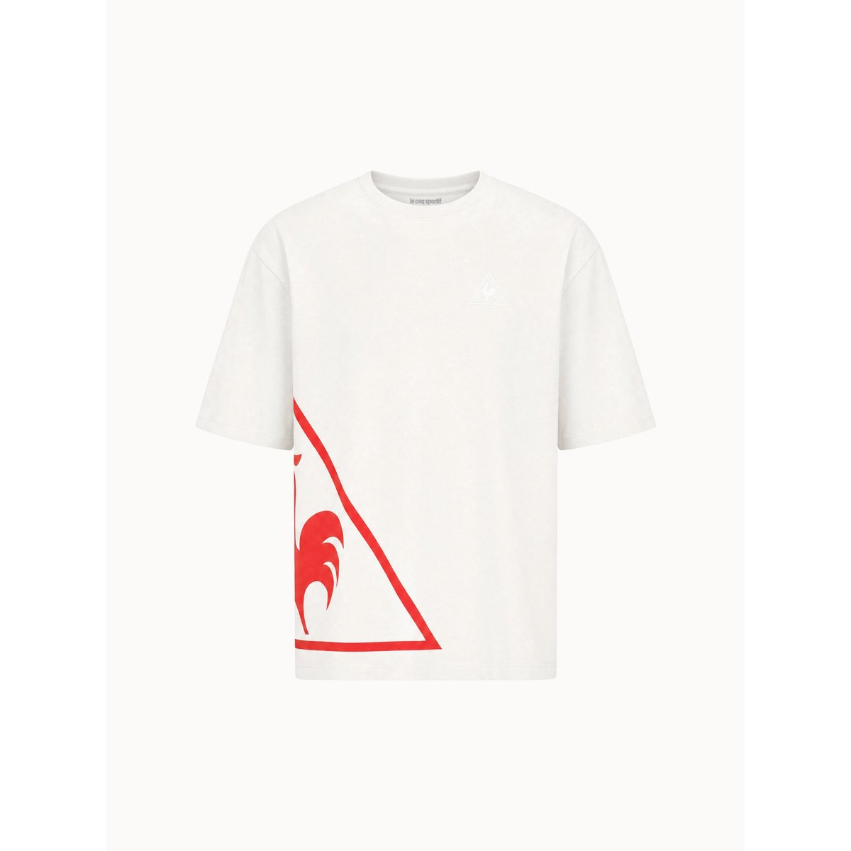 T-shirt oversize L'Amour du Sport en jersey de coton L'AMOUR DU SPORT marshmallow, LE COQ SPORTIF