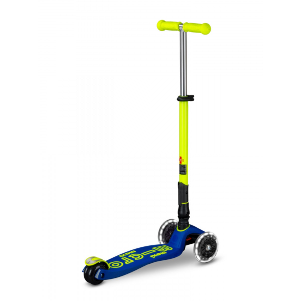 Maxi Micro Deluxe pliable LED - Néon Canari jaune, MICRO MOBILITY