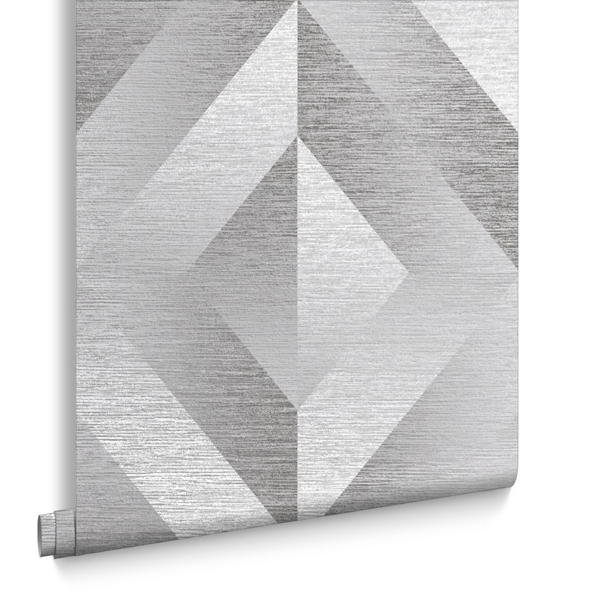 Papier peint Atelier Geo Slate argent, GRAHAM ET BROWN