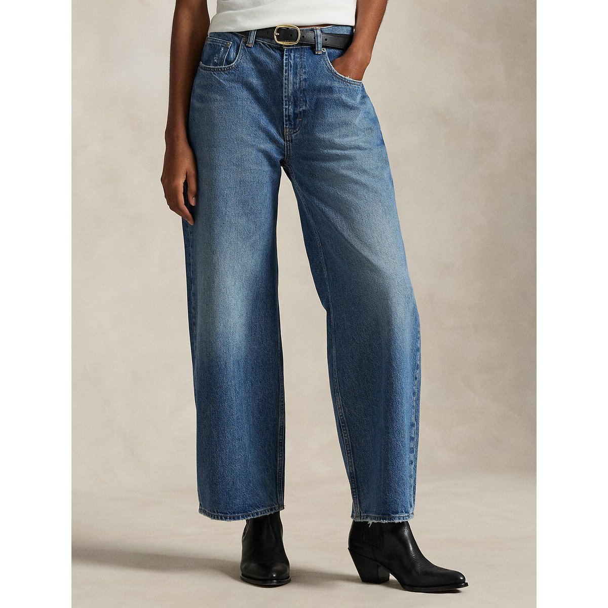 Jean large denim délavé, POLO RALPH LAUREN