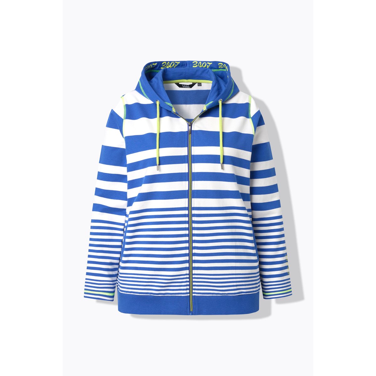 Veste à capuche, imprimé LOVE bleu encre, ULLA POPKEN