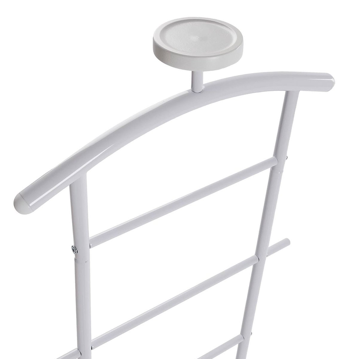Valet de chambre en métal blanc 47x41x112cm blanc, VERSA