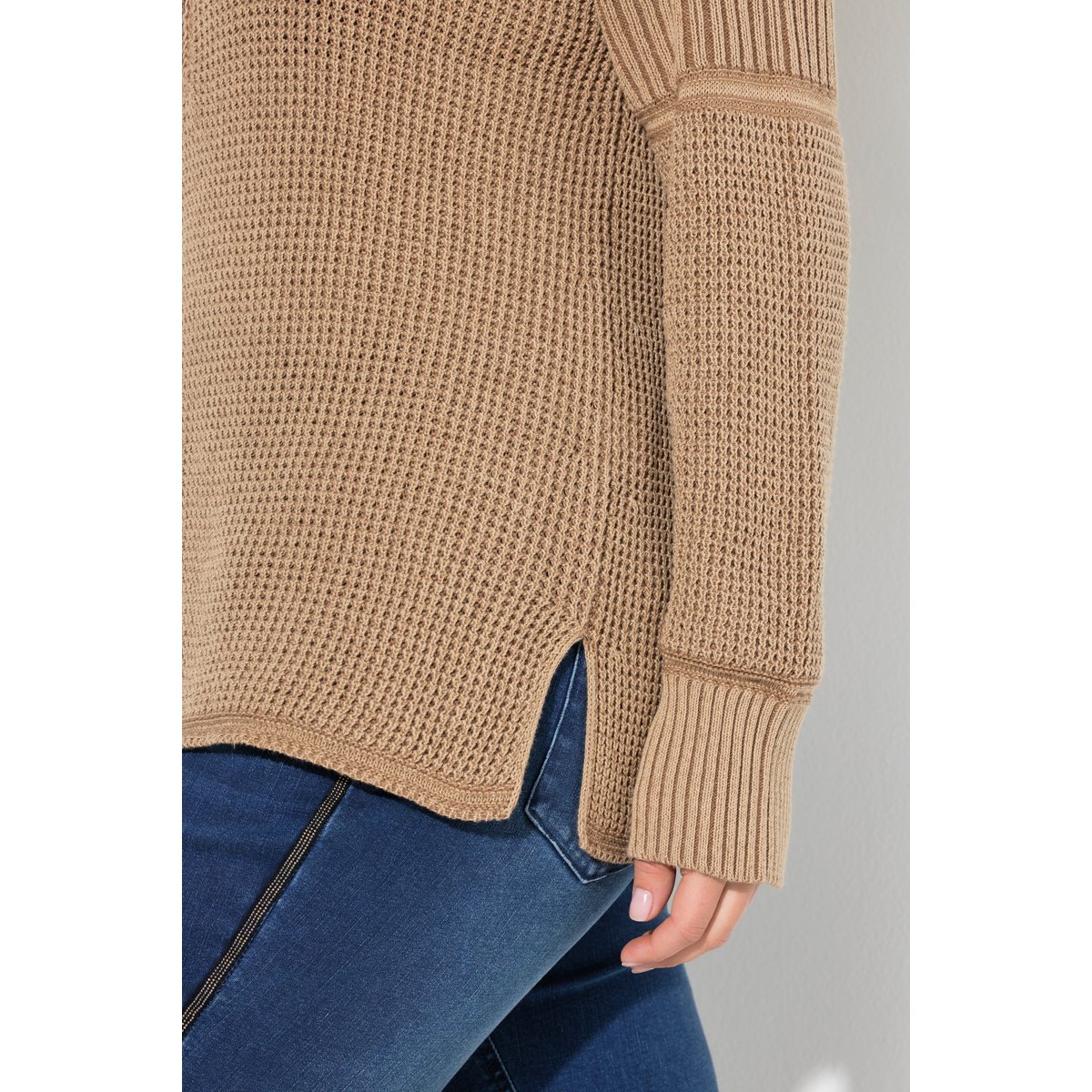 Pull camionneur à manches longues caramel, ULLA POPKEN