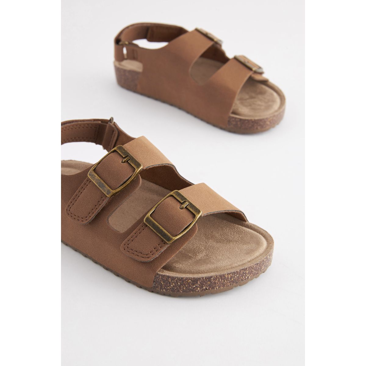 Sandales ouvertes pour l'été marron fauve, NEXT