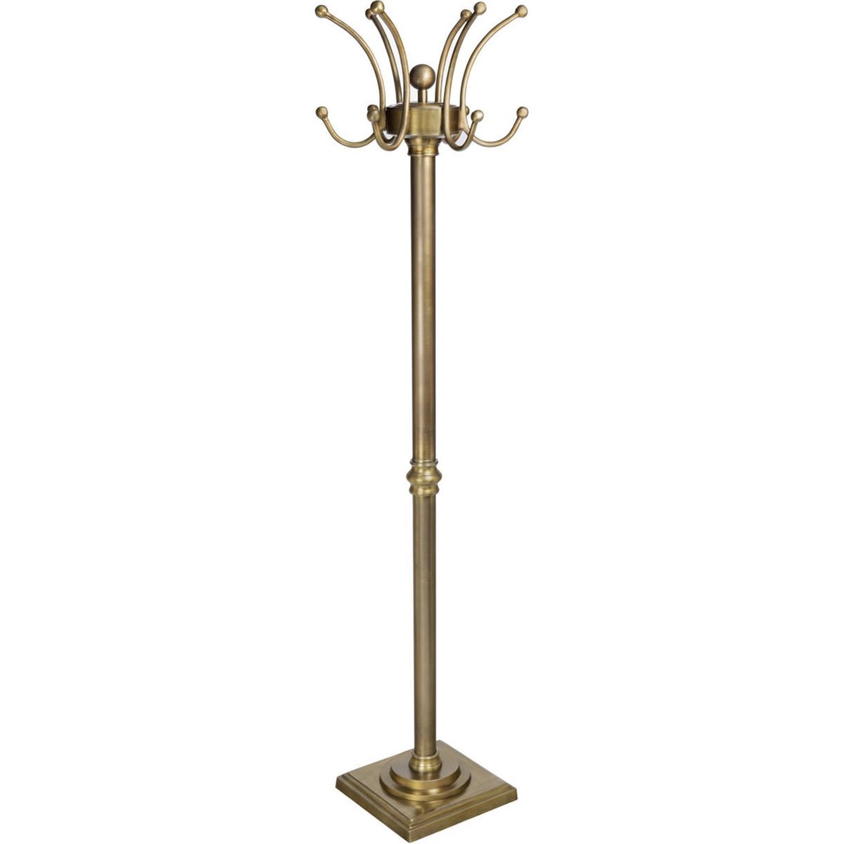 Porte-manteau sur pied en aluminium laiton antique, RECOLLECTION
