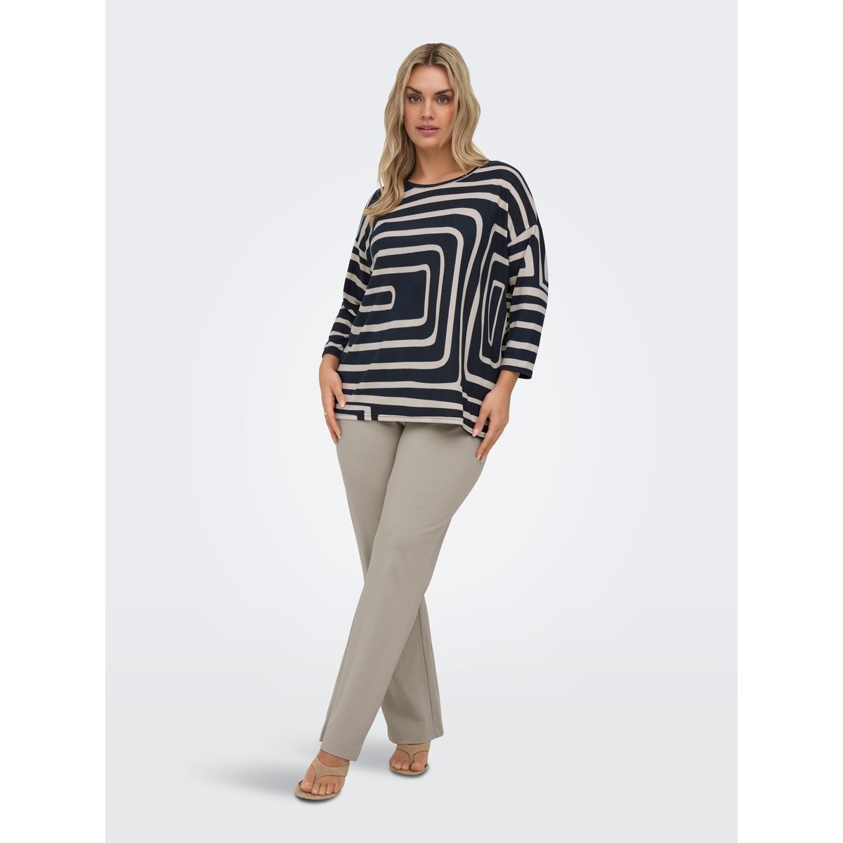 Pantalon À Jambe Large pure cashmere, ONLY CARMAKOMA