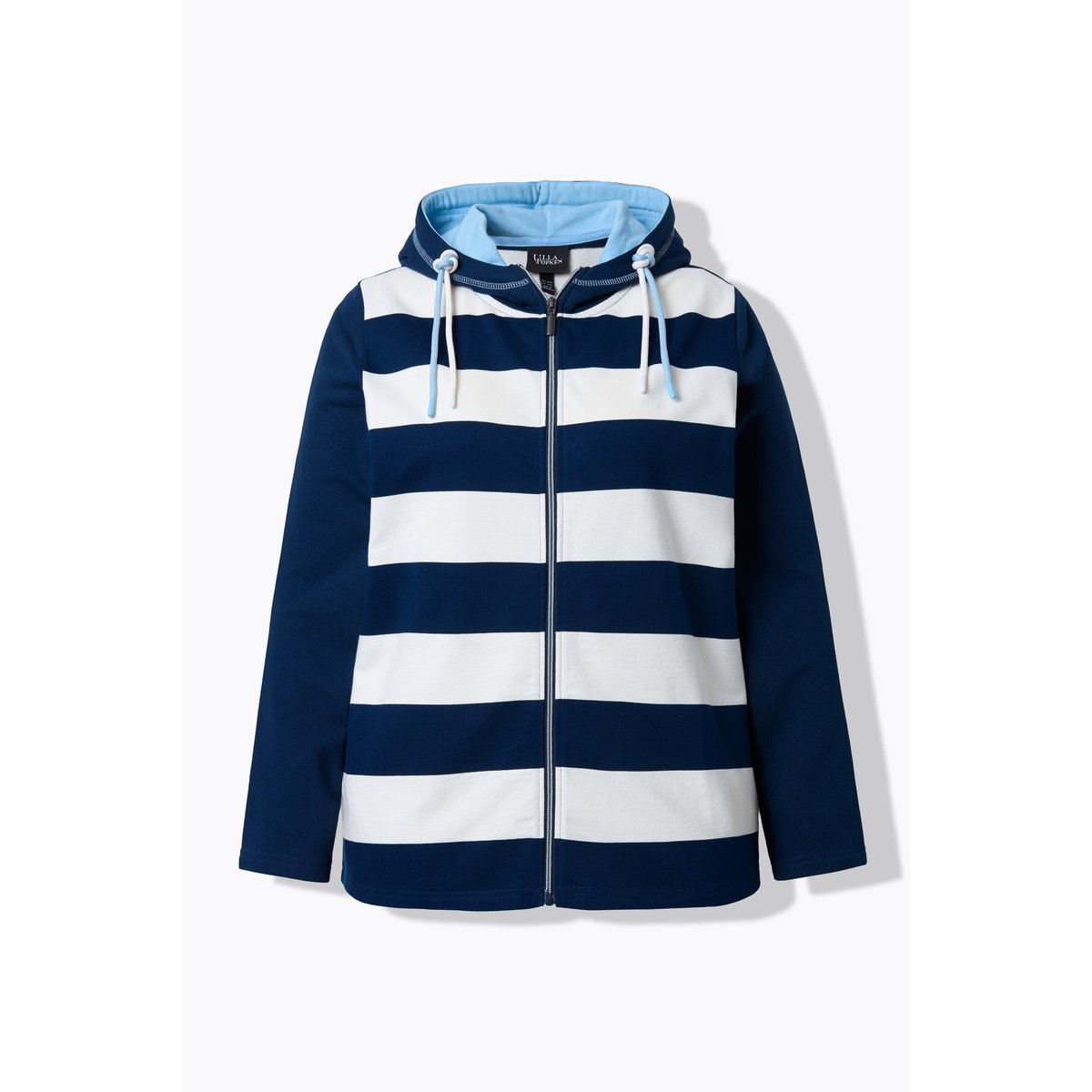 Veste en molleton à rayures bleu encre, ULLA POPKEN