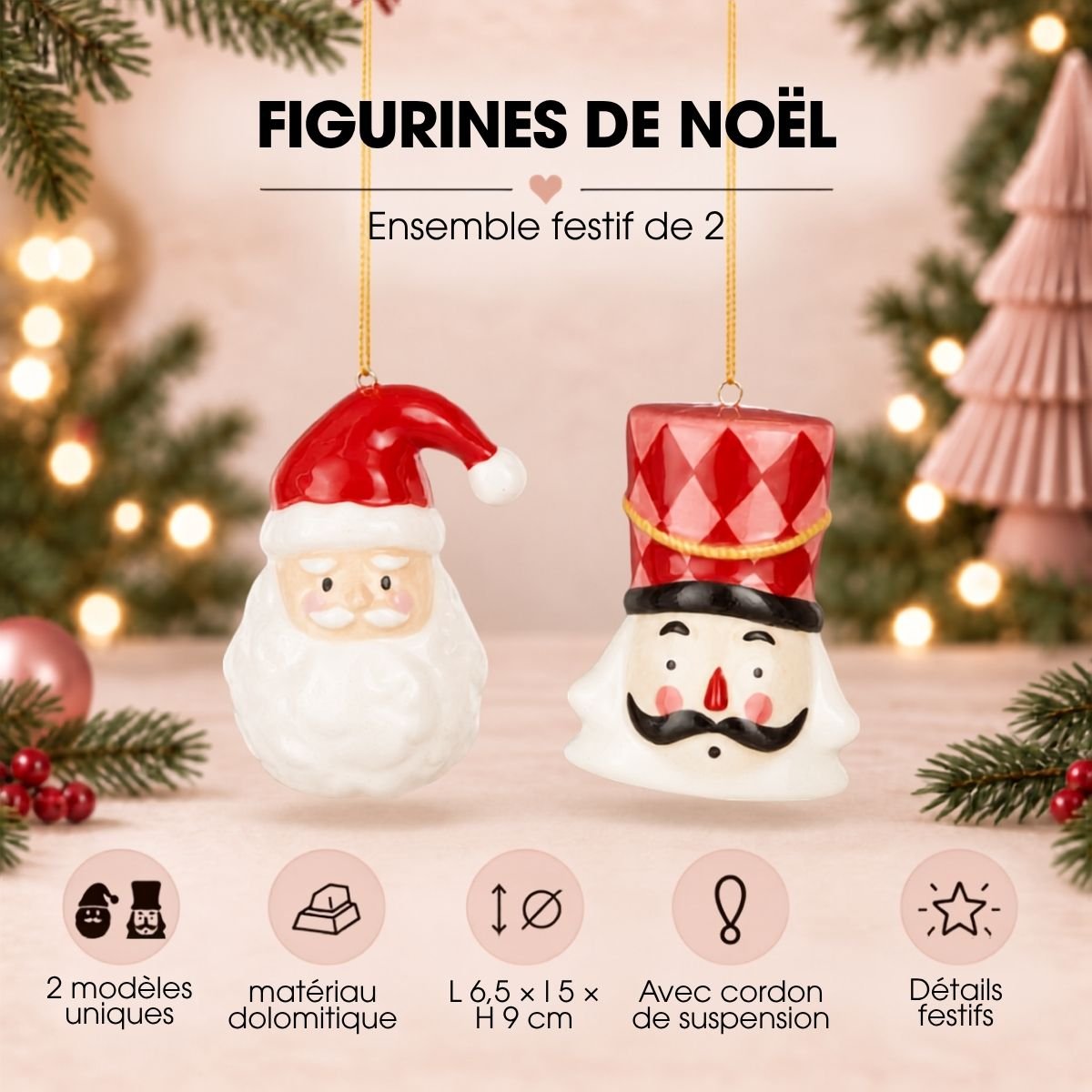 Boule de Noël blanc, MICA DECORATIONS