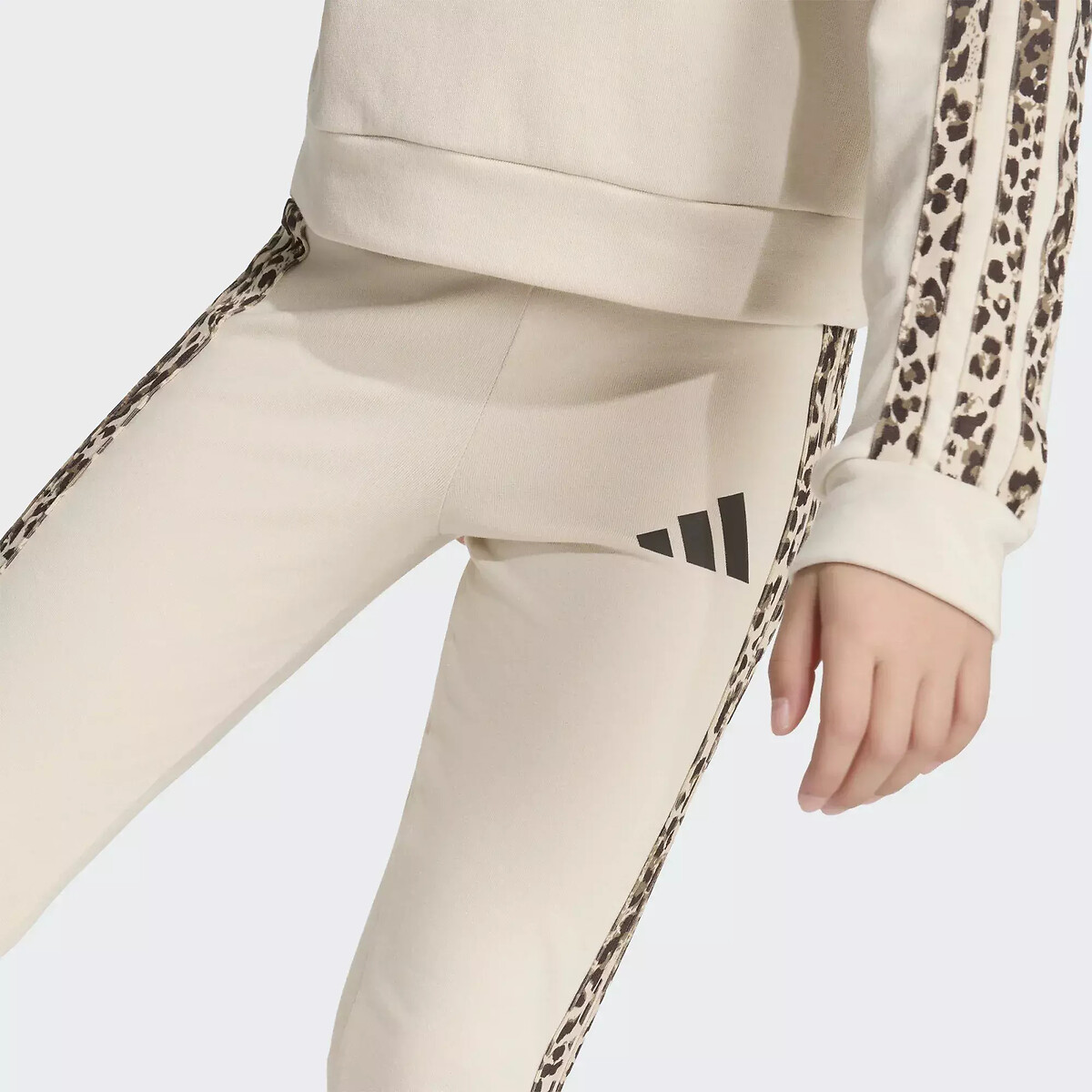 Ensemble en molleton, imprimé léopard beige, ADIDAS SPORTSWEAR