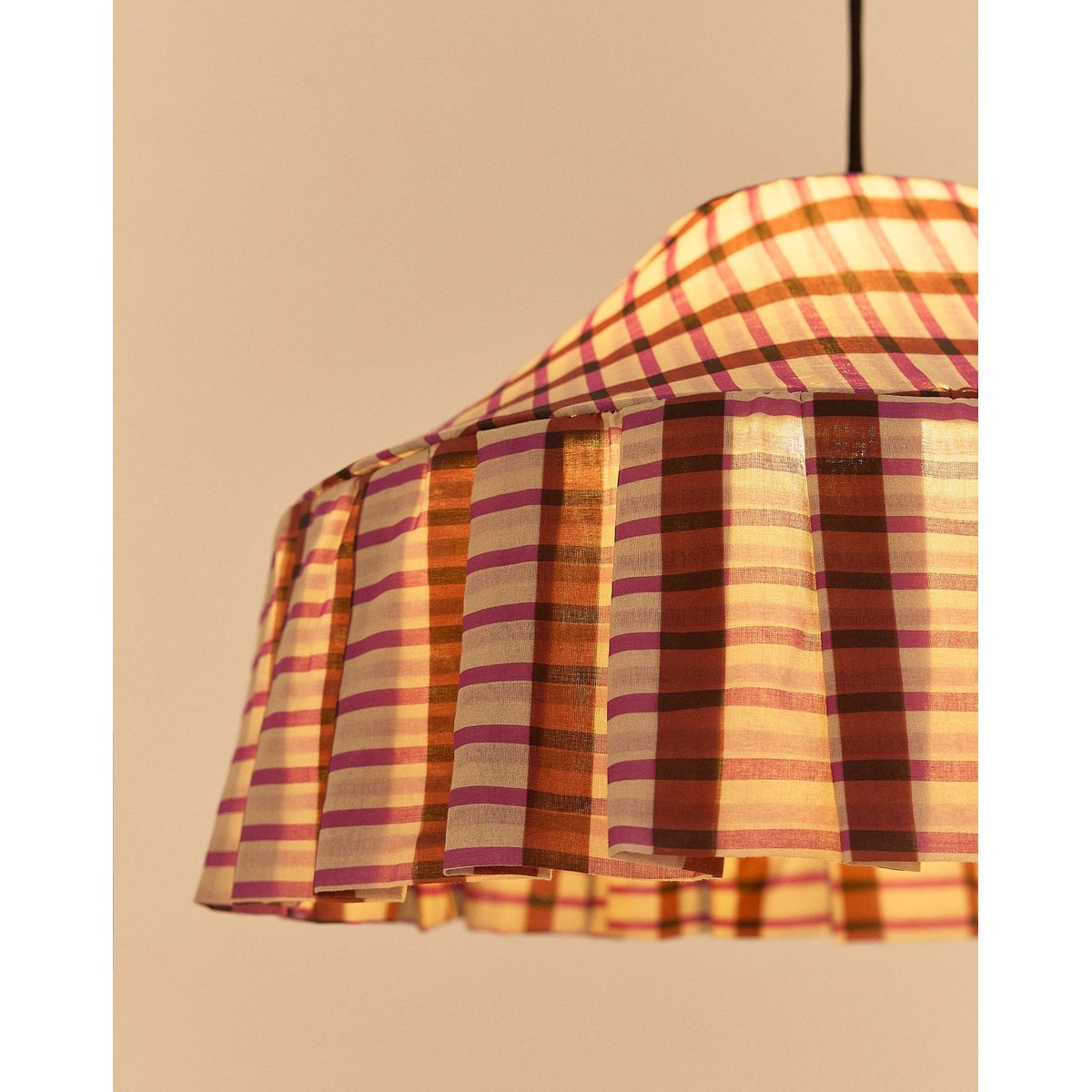 Abat-jour pour suspension diam. 50cm Nicole brown purple mosaic, NOBODINOZ