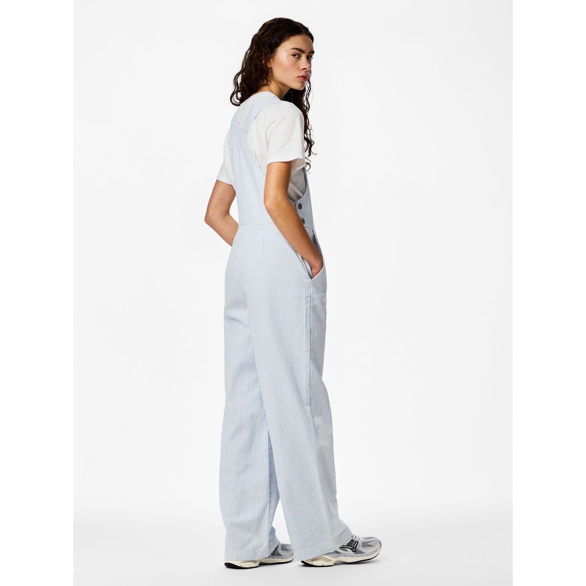 Salopette cashmere blue, PIECES