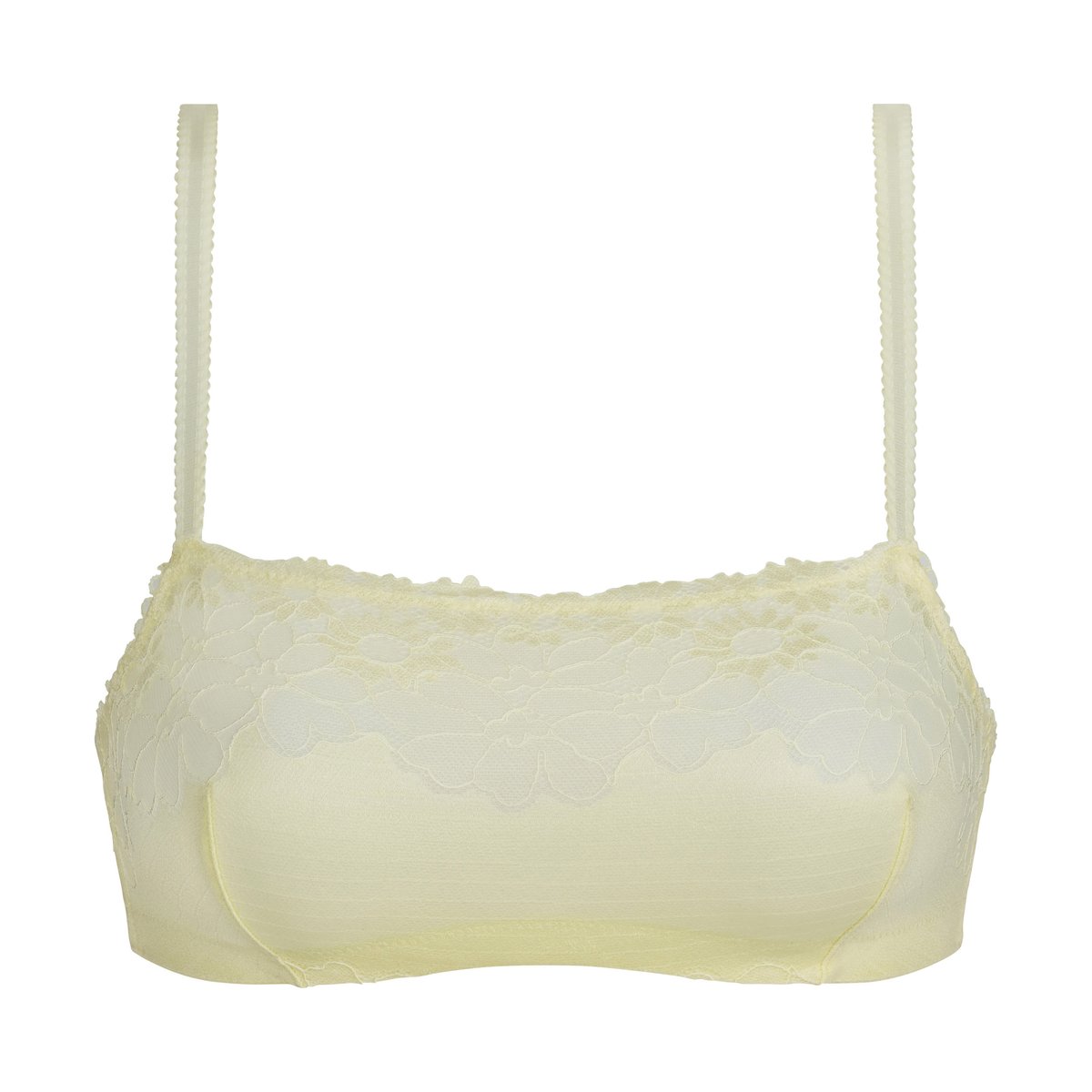Soutien-gorge bralette sans armatures Slow Days Fresh Vibes jaune pâle, DIM