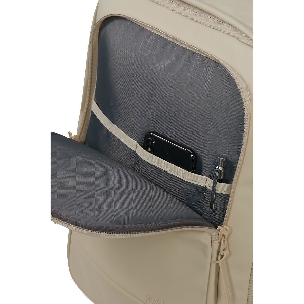 Mochila Underseater Mono S/M Take2Cabin, 15,6" 26.5L, American Tourister bege, AMERICAN TOURISTER