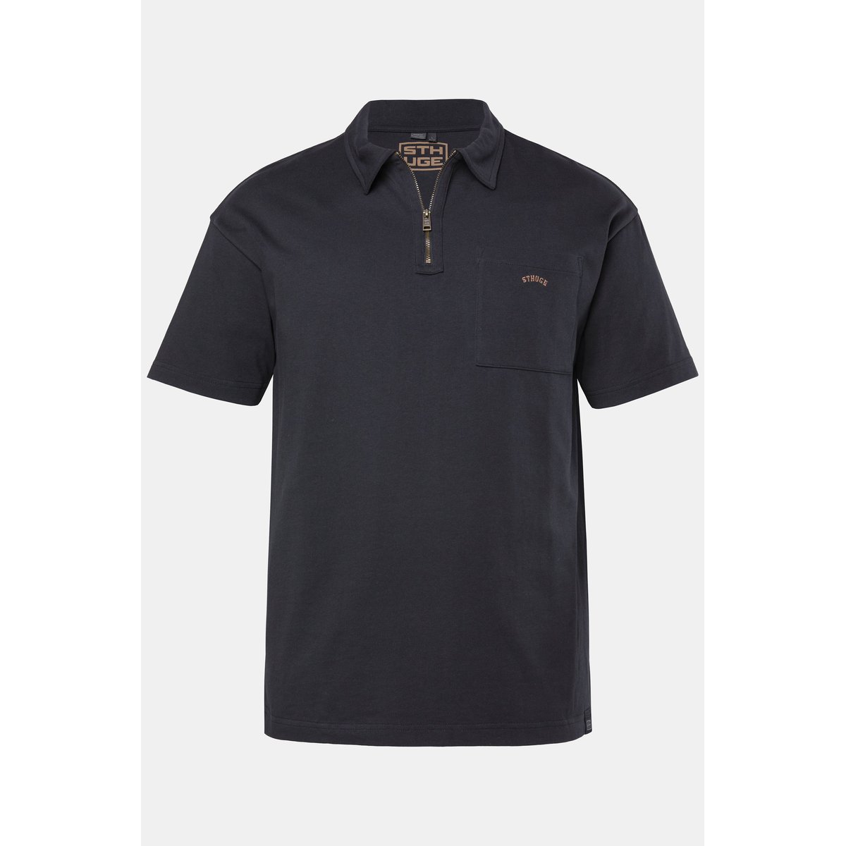 Polo oversize noir, STHUGE
