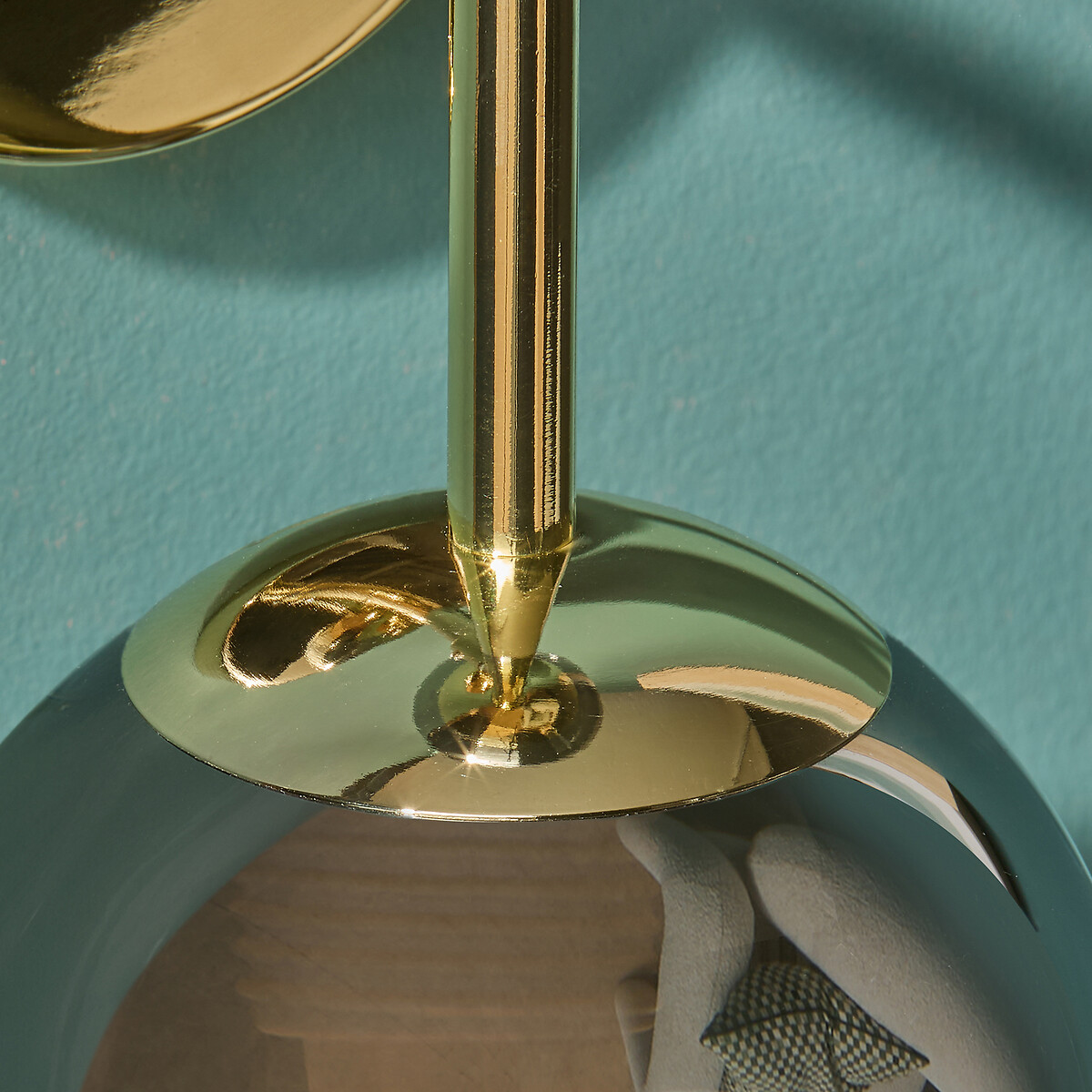 MADE.COM Globe 2-Light Wall Light in Brass smoke grey, MADE