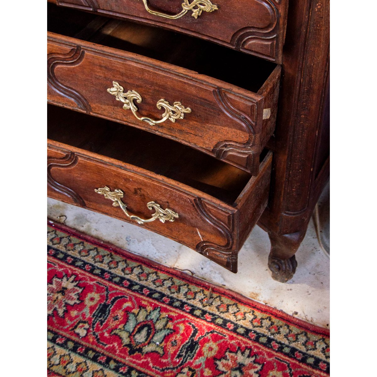 Commode bordelaise en bois Garance N°514 - Bon état bois foncé, DEBONGOUT
