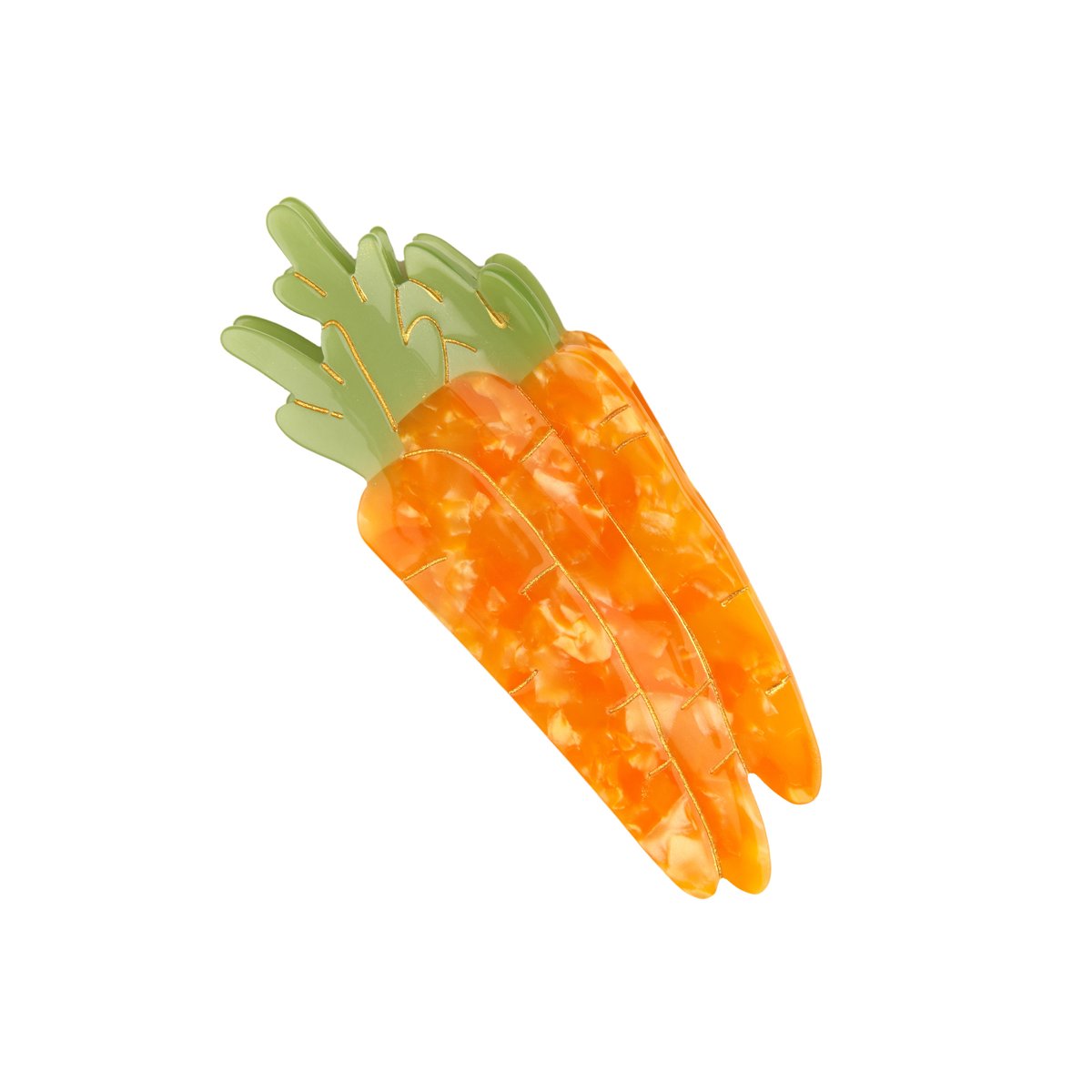 Pince à cheveux CAROTTE orange, COUCOU SUZETTE