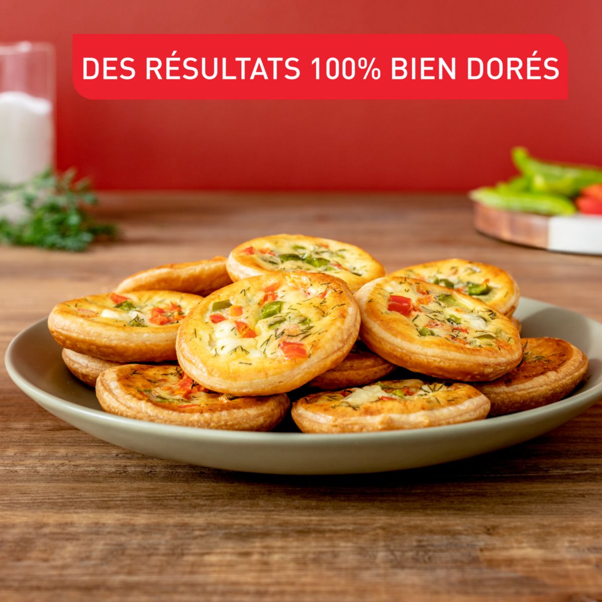 Moule à tartelette Perfectbake mini quiche rouge, TEFAL