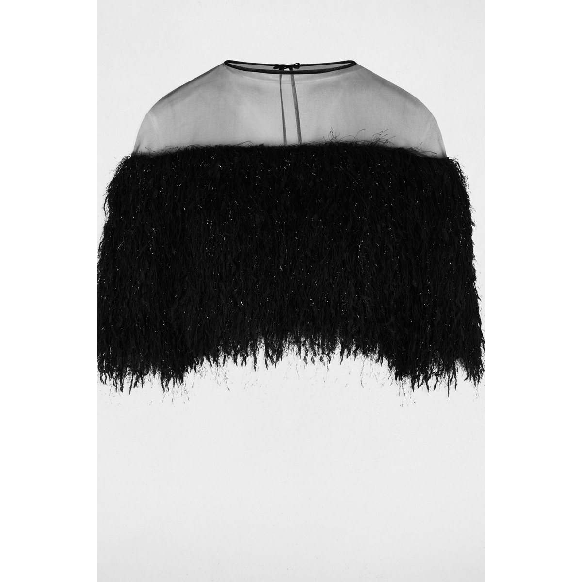 Blouse noir, MORGAN