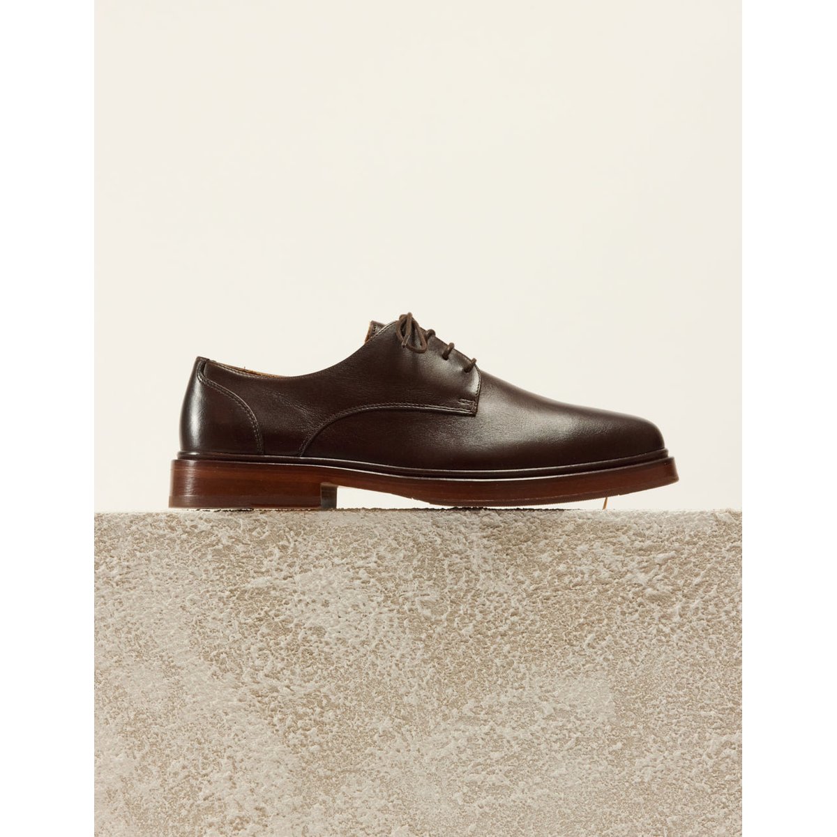 Derbies EDGAR cuir marron, ODAJE