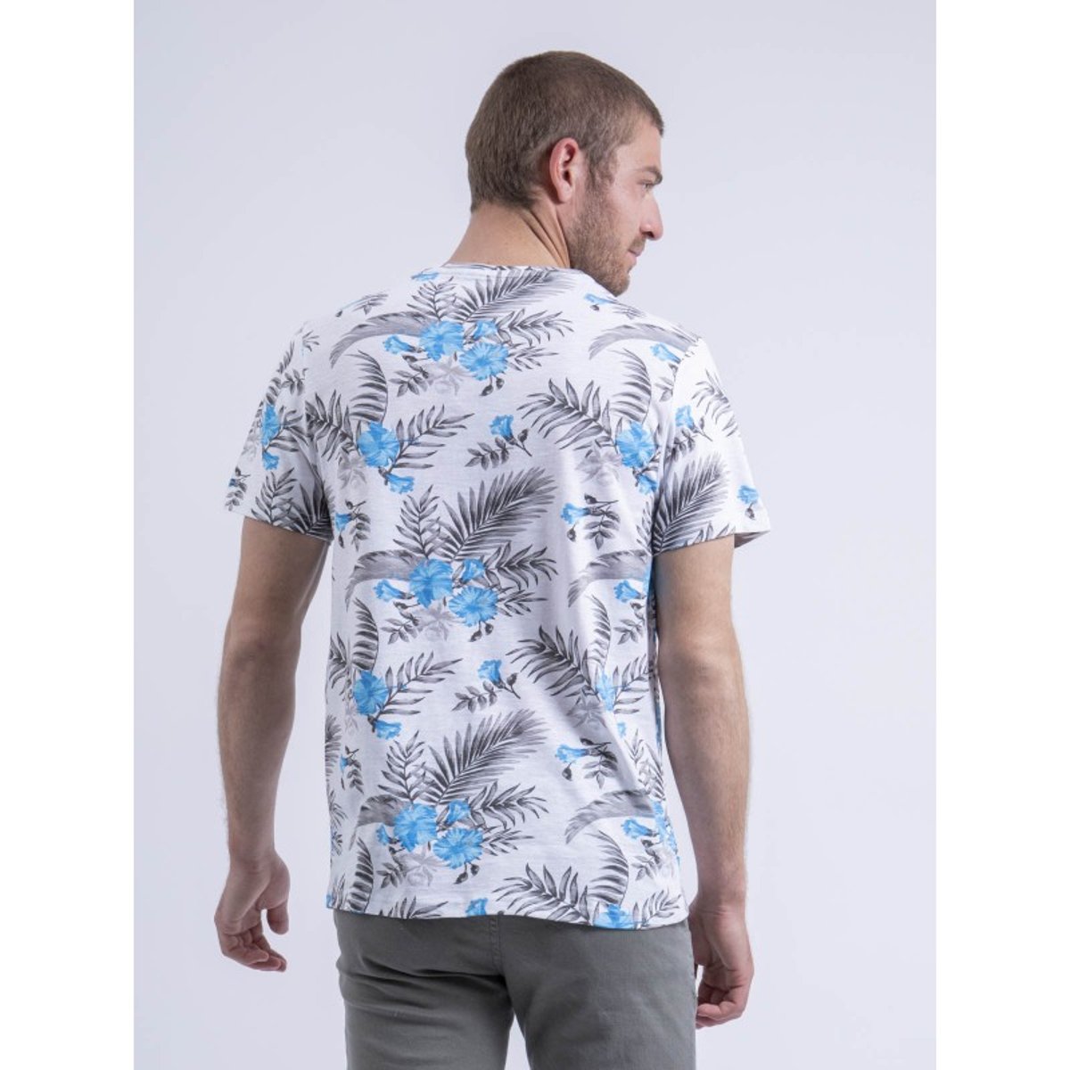 T-shirt Col Rond Niritix bleu, RITCHIE